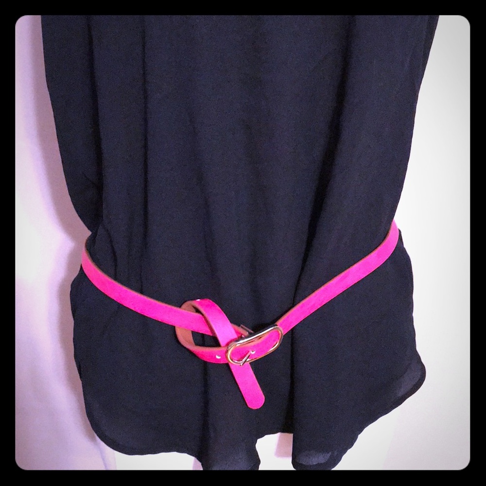 Hot pink belt
